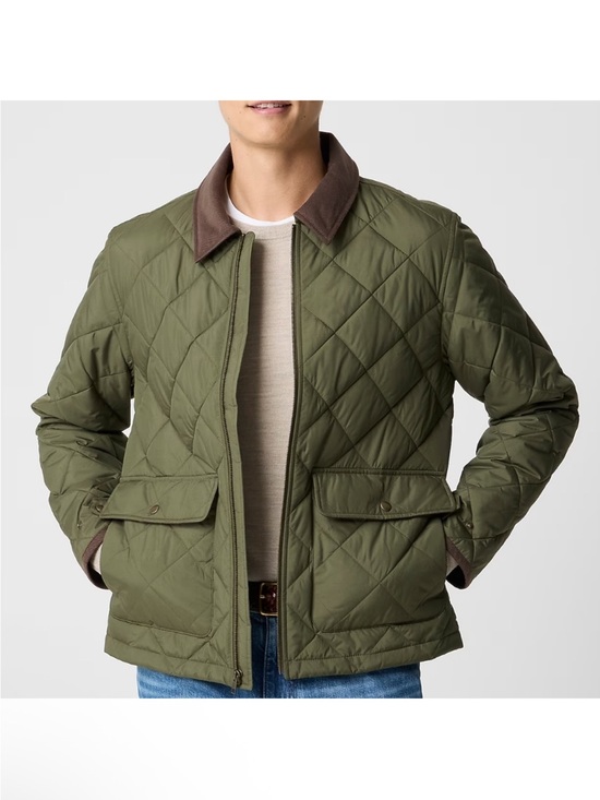 J. Crew Other - J. Crew Men's Corduroy Collar Green Quilted Barn Jacket NEW $248
